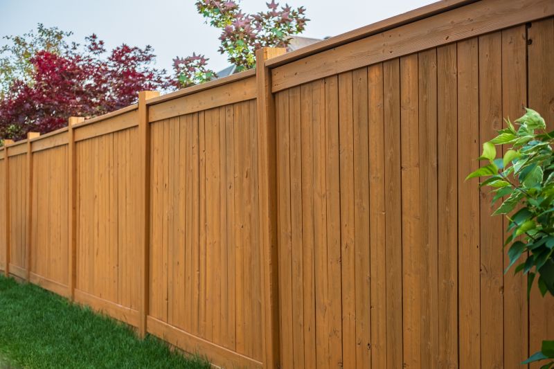 Wood Slat Fence Installation